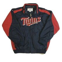 Minnesota Twins Youth Majestic Full Zip Navy Blue Jacket Boys Size XL - $29.69