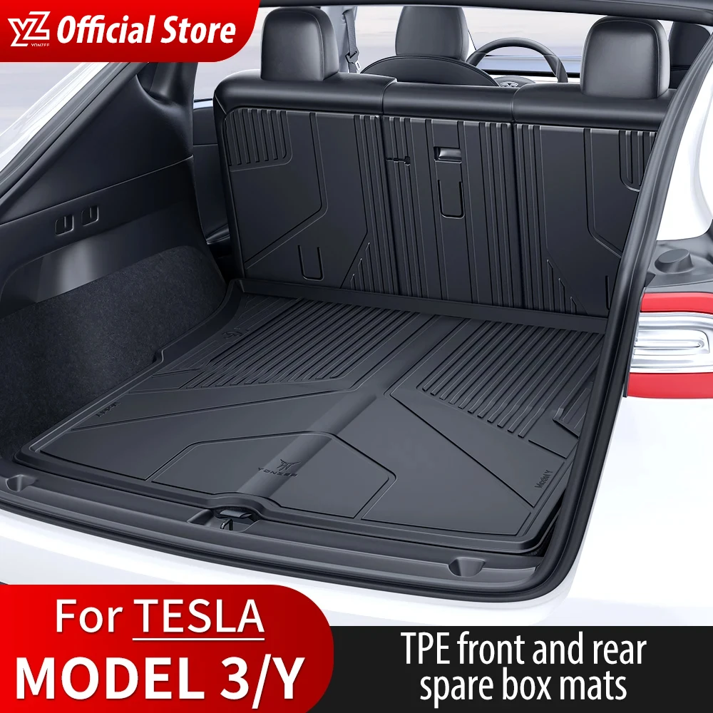 YZ For Tesla TPE Floor Mats New Model 3 Y trunk mat 2021-2024 Car Four S... - $558.00+