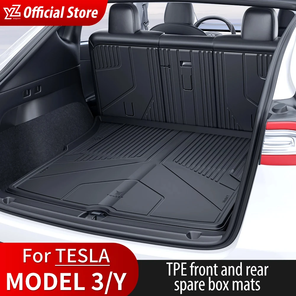 YZ For Tesla TPE Floor Mats New Model 3 Y trunk mat 2021-2024 Car Four Seasons - £439.09 GBP+
