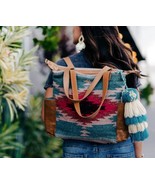 Stanley Street Bag Backpack Aztec Mohair Western Kilim Tote or Crossbody... - £54.09 GBP