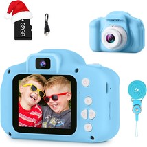 Gktz Toys For 3-8 Year Old Boys, Kids Selfie Camera Children Digital, Blue. - £33.03 GBP