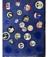 20 Vintage Reproduction Political Pins Buttons Nixon Hoover Truman Grant - €25,51 EUR