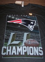 New England Patriots Super Bowl Li Nfl Champions T-Shirt Large New w/ Tag - £15.82 GBP