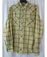 FOSSIL Mens Vintage Fit Pearl Snap Button Pocket Western Cowboy Shirt - ... - $19.04 CAD