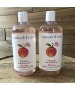 (2) Crabtree &amp; Evelyn Peach Bath &amp; Shower Gel - 16.9 fl oz Each - $64.06 CAD
