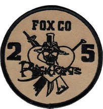 4&quot; Marine Corps 2ND Bn 5TH Marines Blackhearts Fox Co Round Embroidered Patch - £23.91 GBP