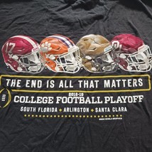 Hanes College Football Playoff Men's Black Cotton T-shirt Short Sleeve Size L image 7