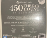Member&#39;s Mark 450-Thread-Count Twin/Twin XL Sheet Set, White - $23.76
