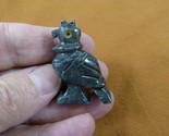 Y-BIR-VUL-24 gray Vulture Buzzard carving Figurine soapstone Peru scaven... - $8.59