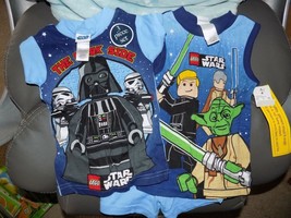 Lego Star Wars 3 Piece Set Pajamas Size 4 Boys NEW - £17.50 GBP