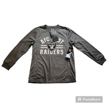 NWT Oakland Raiders Youth L 14/16 AFC West NFL Team Apparel Long Sleeve Light Wt - $8.53