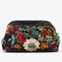 ZARA BNWT 2025. MULTICOLOURED FLORAL BEADED HANDBAG. 6651/610/202 - $130.22
