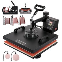 VEVOR Heat Press Machine 15x15Inch 8pcs 1050W Combo Digital Multifunctional Subl - £258.70 GBP