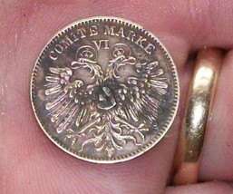 1865 Bremen Germany Rifle Club Federal Shooting Contest German Medal Token Marke - £119.35 GBP