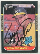 Terry Steinbach Signed Autographed Card 1987 Donruss - £7.60 GBP