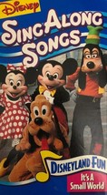 Walt Disney’s Sing Along Songs Disneyland Fun Small World VHS RARE - £24.40 GBP