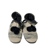 MUK LUKS Knit Slippers Women’s L 8-9 New Faux Fur Lined Stars Pom Pom Cozy - €20,56 EUR