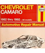 Chevrolet Camaro 1982-1992 All Models Haynes Repair Manual Vintage PB BK... - $69.67 CAD