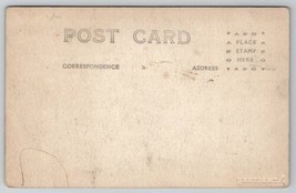 RPPC Man Sitting At House Unique Porch Skirting Armstrong Photo Postcard T27 - £7.95 GBP