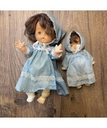 Vintage Baby Blue Eyes Doll And Little Sister Hong Kong Kresge Rare - $33.66 CAD
