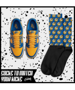 BH Socks for Dunk Low UCLA Blue Jay University Gold Yellow Michigan Shirt 1 - £16.17 GBP
