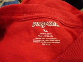 Vintage Red Jansport HUSKERS Nebraska Cornhuskers NCAA Screen T-shirt Adult XL - $21.73