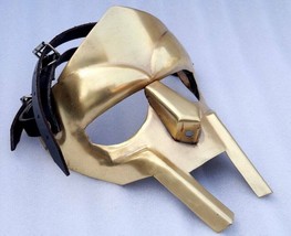 Medieval Gladiator MF Doom Face Mask Iron Mask Replica Costume Helmet Mask - £42.59 GBP