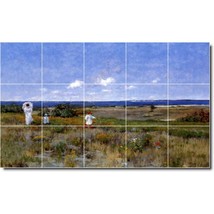 William Chase Waterfront Painting Ceramic Tile Mural BTZ01575 - £117.99 GBP+