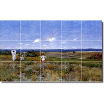 William Chase Waterfront Painting Ceramic Tile Mural BTZ01575 - £117.99 GBP+