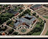 HOTEL ROANOKE aerial view ROANOKE VA * linen postcard not posted - $6.44
