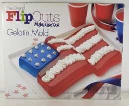 Gelatin Mold Make Food Fun Flag Flip Outs New Sealed in Box - $20.04