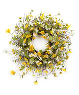 Mixed Daisy Floral Wreath 24&quot;D - €89,37 EUR