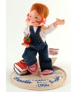 Annalee 7-1/2&quot; 1992 Doll Society Logo School Kid 9651 Teacher Gift Excel... - $20.56 CAD