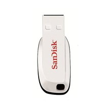 SanDisk SDCZ50C-016G-B35W 16 GB Cruzer Blade USB 2.0 Flash Drive - White  - $31.00