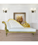 Opulent Gold and White Chaise Lounge - $2,564.45 CAD
