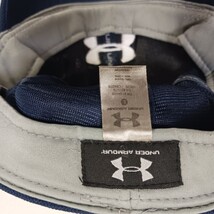 Under Armour Men's Back Fitted Blue Baseball Cap Hat Size Large  image 5