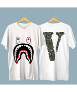 Vlone X Bape Shark Casual T-Shirt Size S-5XL - £21.23 GBP+