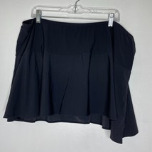 Lands&#39; End Swim Skirt 22W Black Flare Hem Plus Size Tummy Control Classi... - $23.00