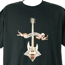 TRUE True Bass Guitar Vintage &#39;90s L T-Shirt size Large Mens USA Made De... - £30.27 GBP