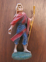 Vintage Crib Statue Italy &#39;60 Travelling Shepherd Statue with Stick-
sho... - £16.28 GBP