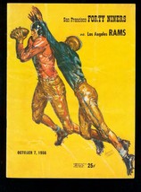 San Francisco 49ers vs L.A. Rams Program 10/7/1956- NFL Football - $112.76