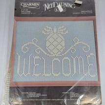 Welcome Sign Lace Net Darning Kit 8&quot; x 22&quot; - $100.50 MXN