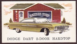 1962 Gold Dodge Dart 2-Door Hardtop Lewiston, Maine Business Card NM! - £9.63 GBP