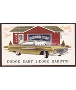 1962 Gold Dodge Dart 2-Door Hardtop Lewiston, Maine Business Card NM! - $12.25