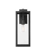 Hampton Bay Hurley 19.25&quot; 1-Light Black Farmhouse Outdoor 1-Light Wall S... - €42,58 EUR