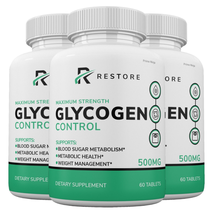 Restore Glycogen Control Blood Capsules, Blood Sugar Control Pills (3 Pack) - £62.53 GBP