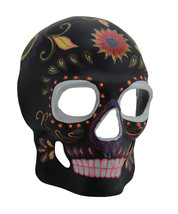 Scratch &amp; Dent Colorful Glow In The Dark Full Face Sugar Skull Mask - $34.64