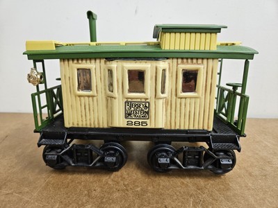 1981 Jim Beam ~ Empty Train Decanter ~Jersey Western Railway Yellow Caboose - £14.13 GBP