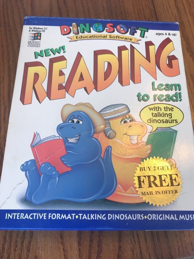 Primary image for DinoSoft's New Readying Learn To Read! With The Talking Dinosaurs Ships N 24h