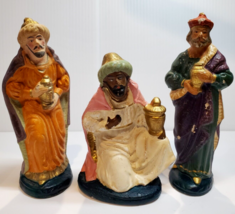 VTG GERMANY Nativity Putz Composition Wise Men 3 Kings Caspar Melchior Balthasar - £13.98 GBP